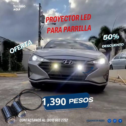 SUPER OFERTA- Dos Proyectores LED de Parrilla doble tono