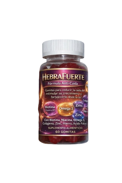 |SUPER OFERTA| frasco de 60 gomitas HEBRA FUERTE recupera tu pelo